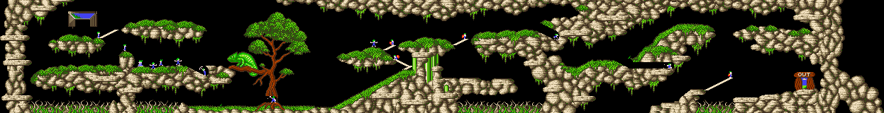 Overview: Oh no! More Lemmings, Amiga, Wicked, 11 - ROCKY ROAD